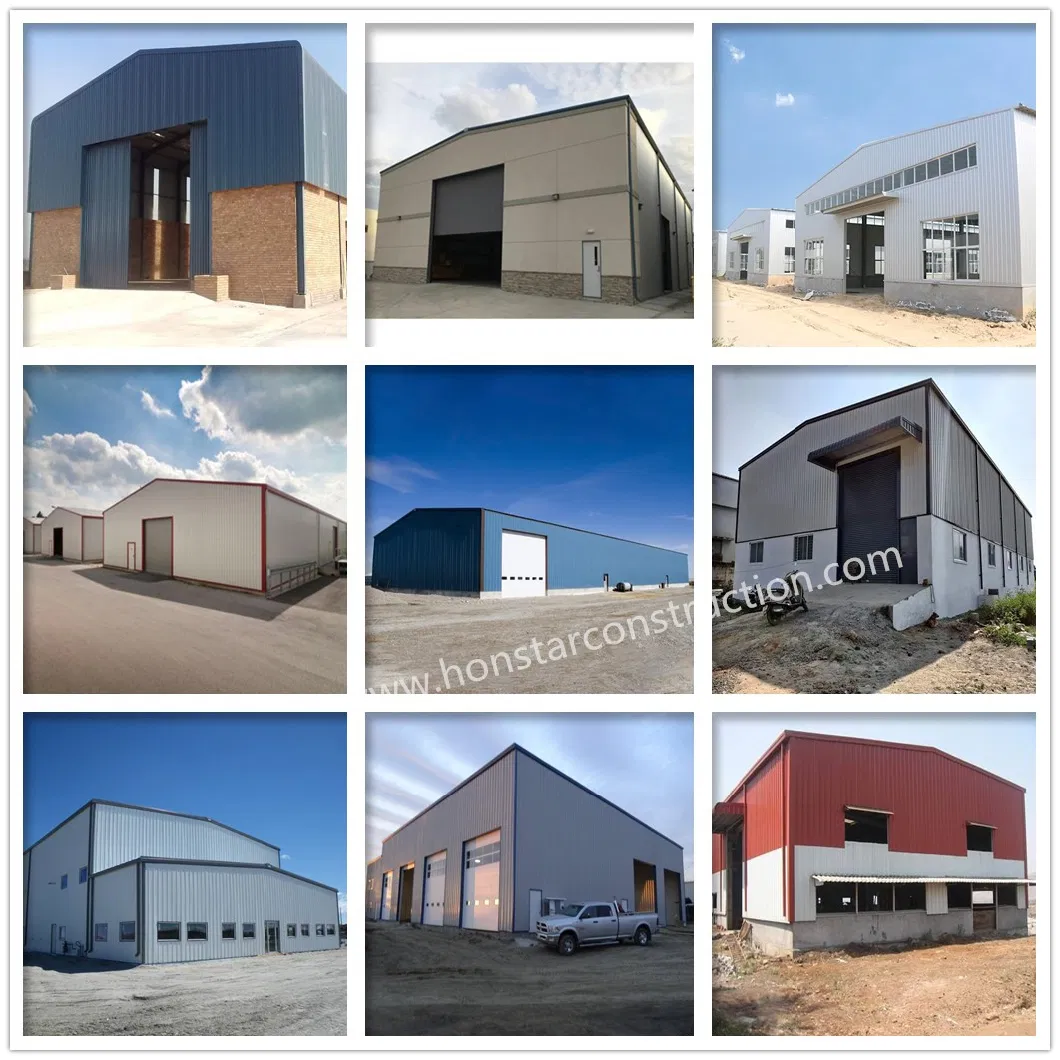 Metal Prefab Steel Structure Construction Building for Maintenance Workshop/Steel Plant/Factory/Storage Warehouse/Godown