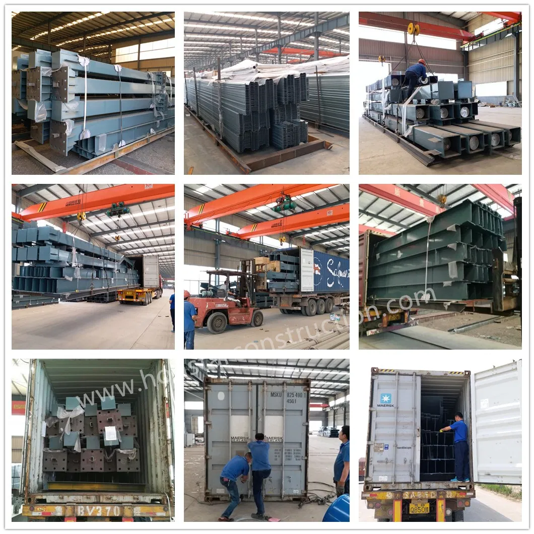 Metal Prefab Steel Structure Construction Building for Maintenance Workshop/Steel Plant/Factory/Storage Warehouse/Godown